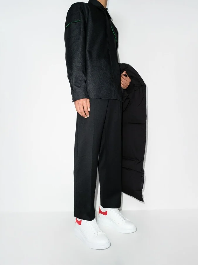 White And Red Oversized Sneakers - Image 3