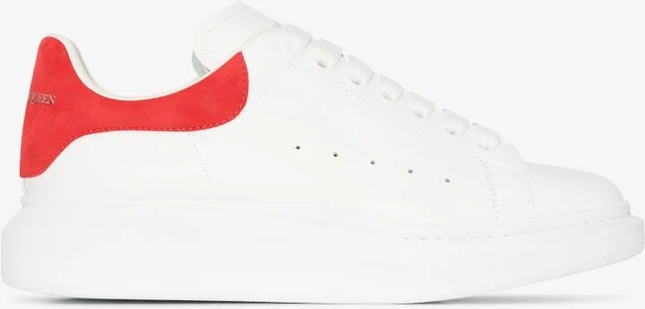 White And Red Oversized Sneakers