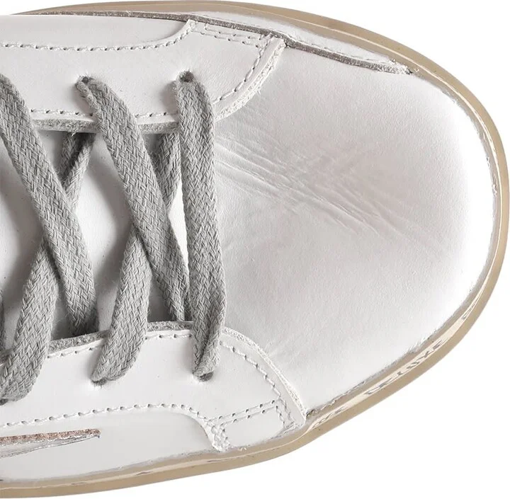 White And Silver 'hi Star' Sneakers - Image 4
