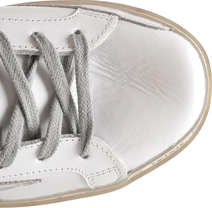 White And Silver 'hi Star' Sneakers - Image 4