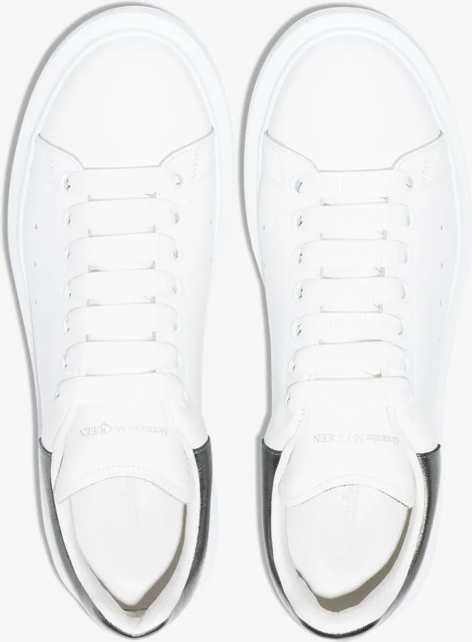 White And Silver Oversized Sneakers - Image 4