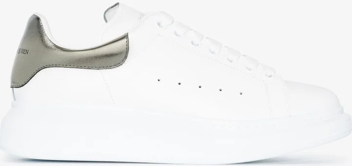 White And Silver Oversized Sneakers
