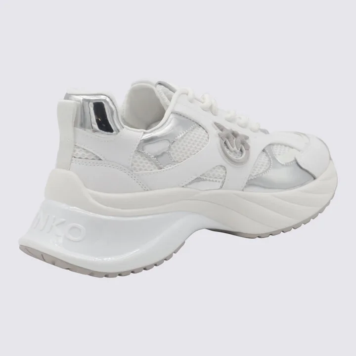 White And Silver Sneakers - Image 2