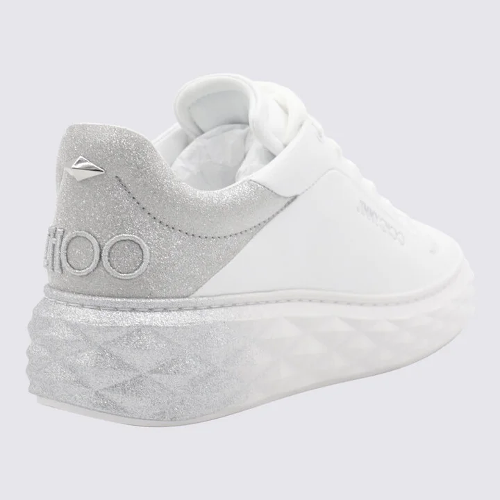 White And Silver Sneakers - Image 2