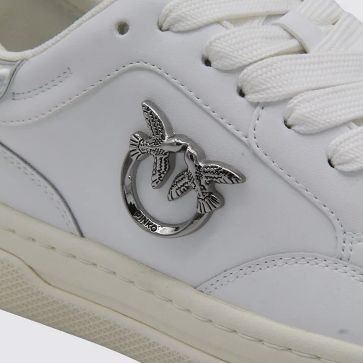 White And Silver Sneakers - Image 4