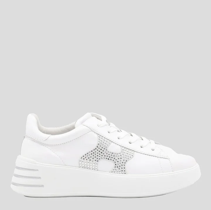 White And Silver Sneakers