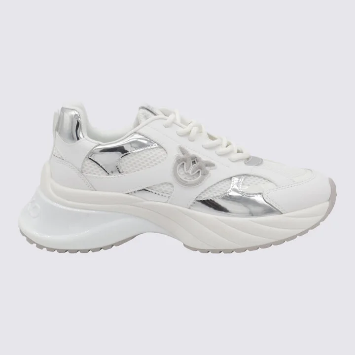 White And Silver Sneakers