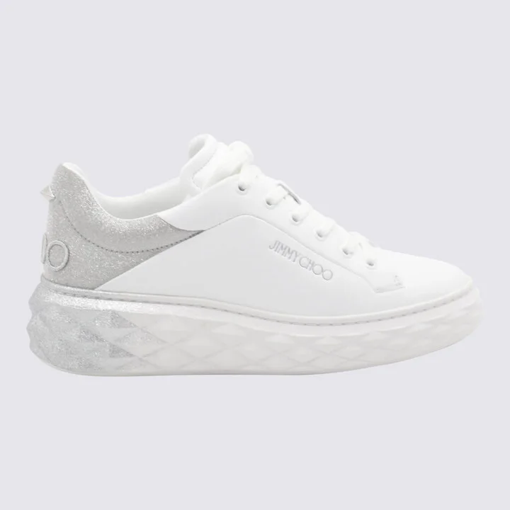 White And Silver Sneakers