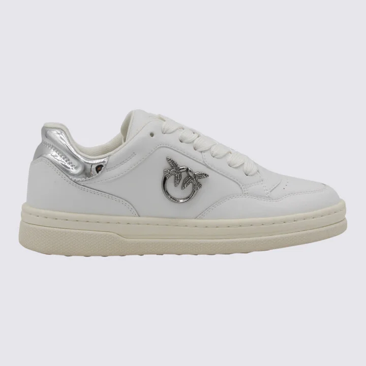 White And Silver Sneakers