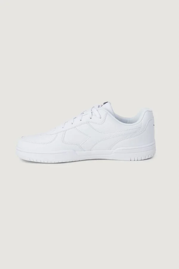 White Artificial Leather Men's Sneaker - Image 4