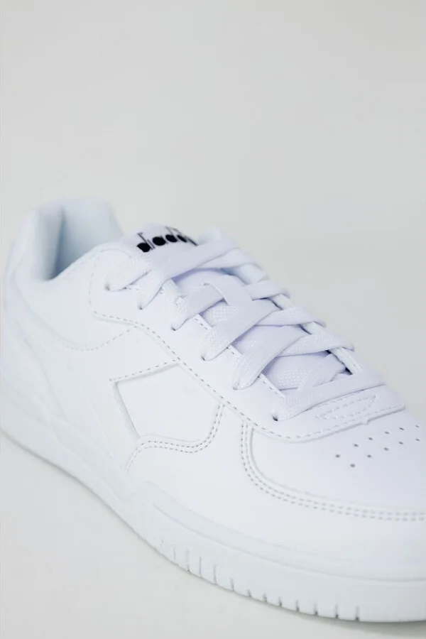 White Artificial Leather Women's Sneaker - Image 4