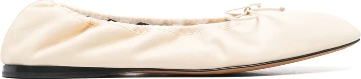 White Awar Ballet Pumps