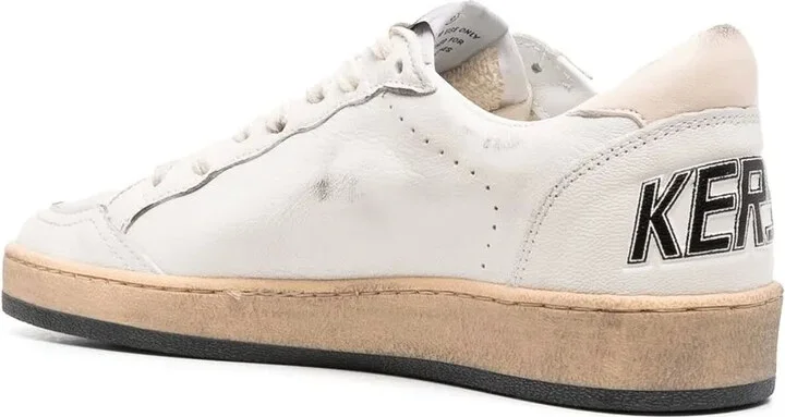 White Ball Star Low-Top Sneakers - Image 3