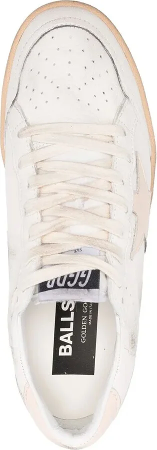 White Ball Star Low-Top Sneakers - Image 4