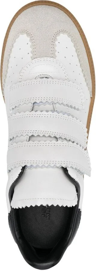 White Beth Low-Top Touch Strap Sneakers - Image 4