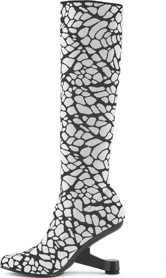 White / Black Eamz Sock Boot - Mono - Image 3