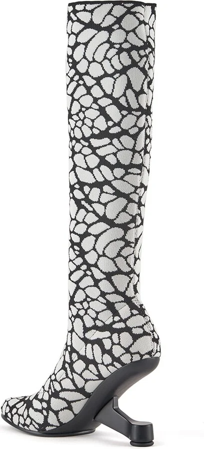 White / Black Eamz Sock Boot - Mono - Image 4