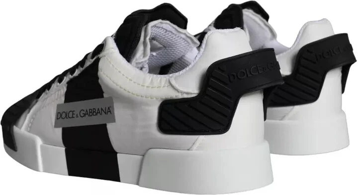 White Black Leather Low Top Women Sneaker Women's Shoes (Pre-Owned) - Image 2