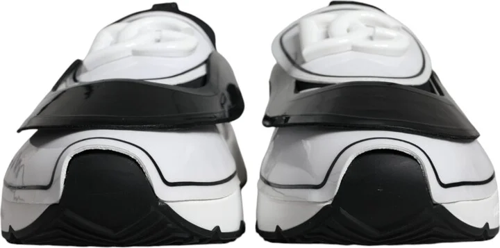 White Black Logo Plaque Daymaster Sneakers Men's Shoes - Image 2
