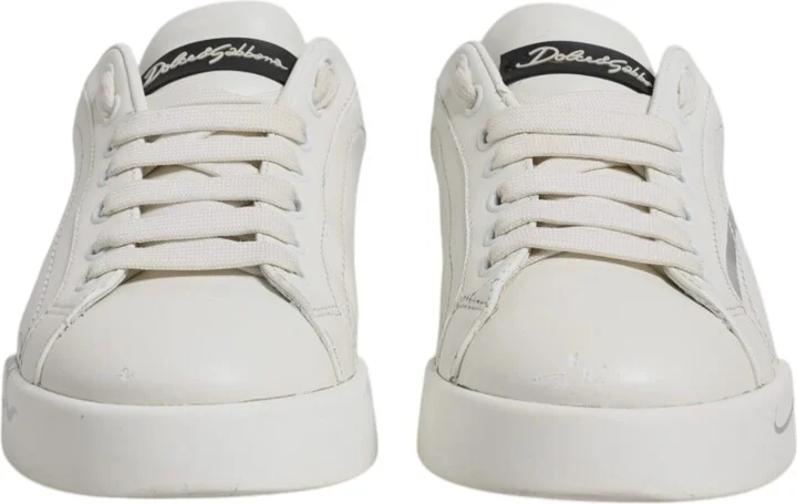 White Black Logo Portofino Men Sneaker Men's Shoes - Image 2