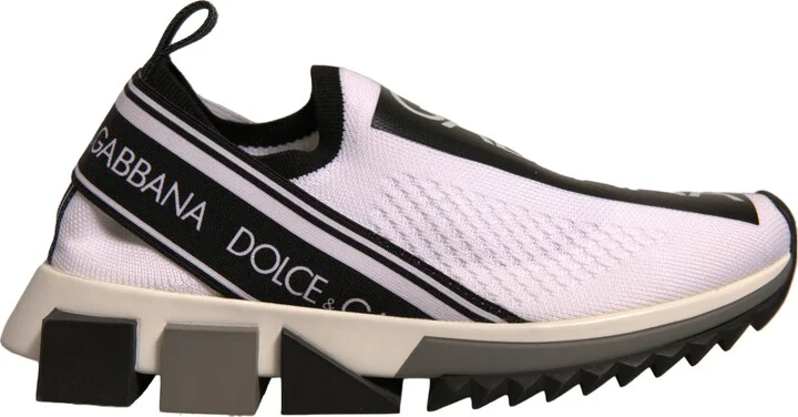 White Black Slip On Sorrento Sneakers Women's Shoes (Pre-Owned)