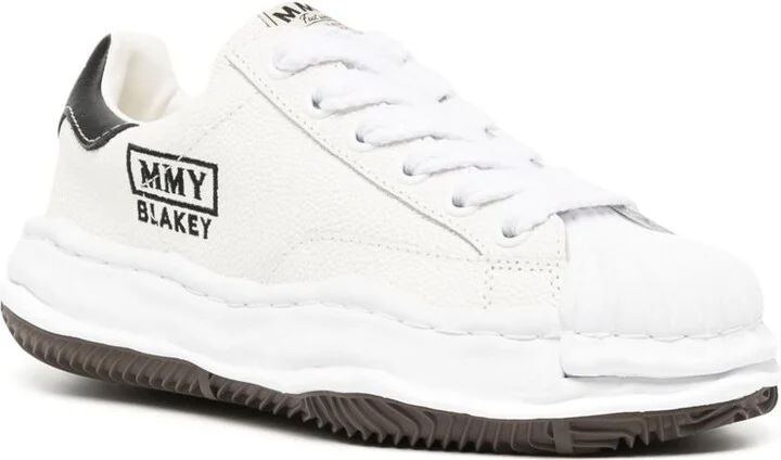 White Blakey Leather Sneakers - Image 2