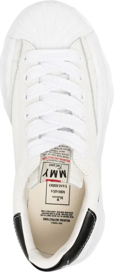 White Blakey Leather Sneakers - Image 4