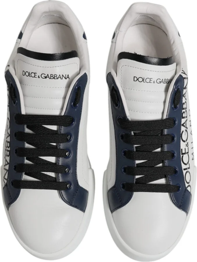 White Blue Crown Low Top Men Sneakers Men's Shoes (Pre-Owned) - Image 3