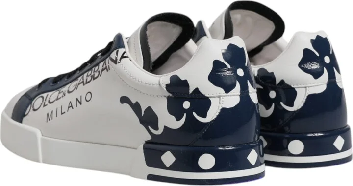 White Blue Crown Low Top Men Sneakers Men's Shoes (Pre-Owned) - Image 5
