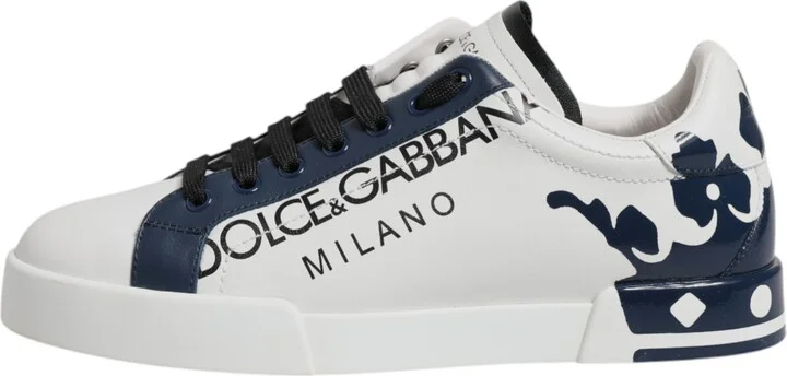 White Blue Crown Low Top Men Sneakers Men's Shoes (Pre-Owned) - Image 6