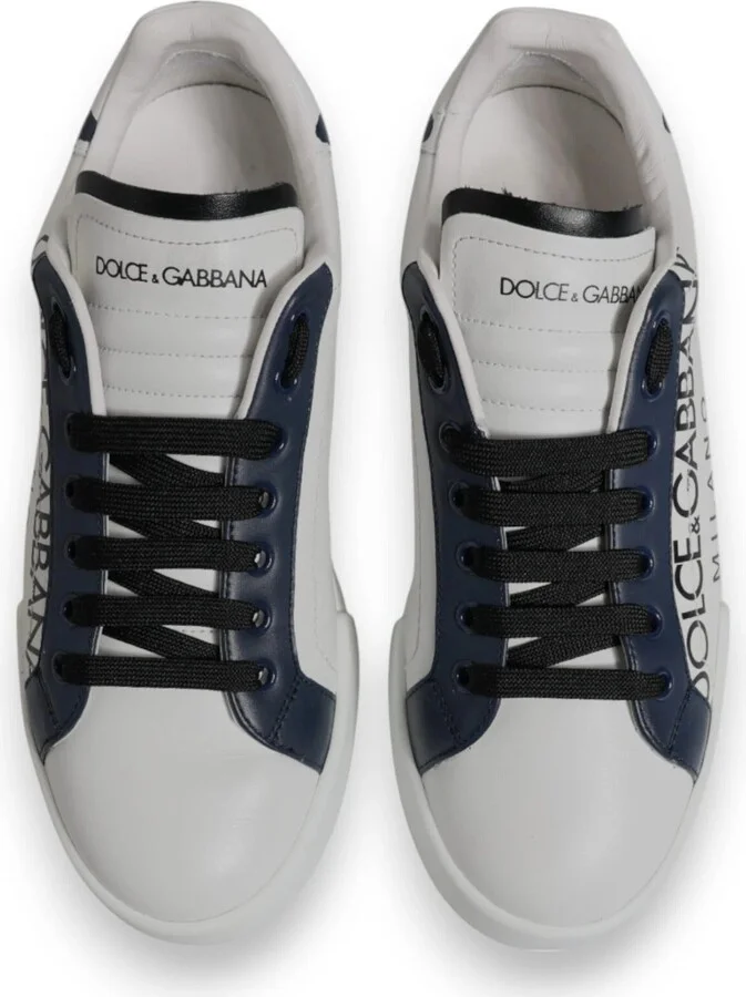White Blue Crown Low Top Men Sneakers Men's Shoes (Pre-Owned) - Image 3