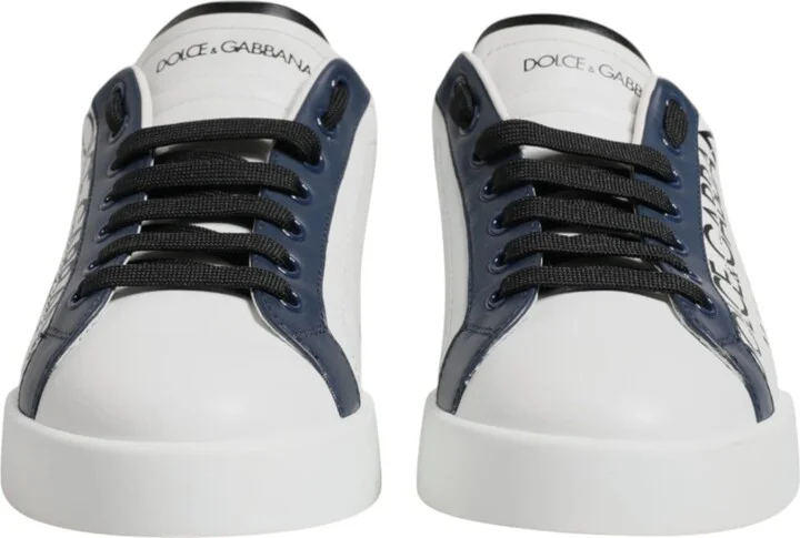 White Blue Crown Low Top Men Sneakers Men's Shoes (Pre-Owned) - Image 5