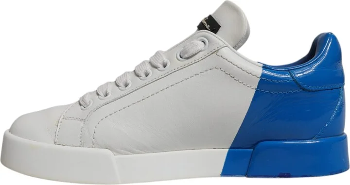 White Blue Logo Portofino Sneakers Women's Shoes (Pre-Owned) - Image 5