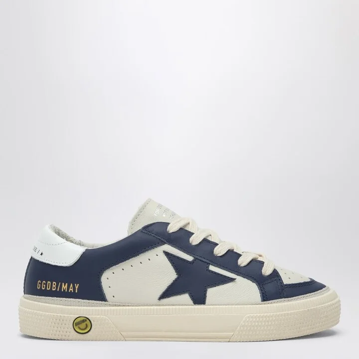 White/Blue low-top sneaker