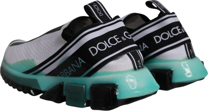 White Blue Sorrento Slip On Sneakers Men's Shoes - Image 4
