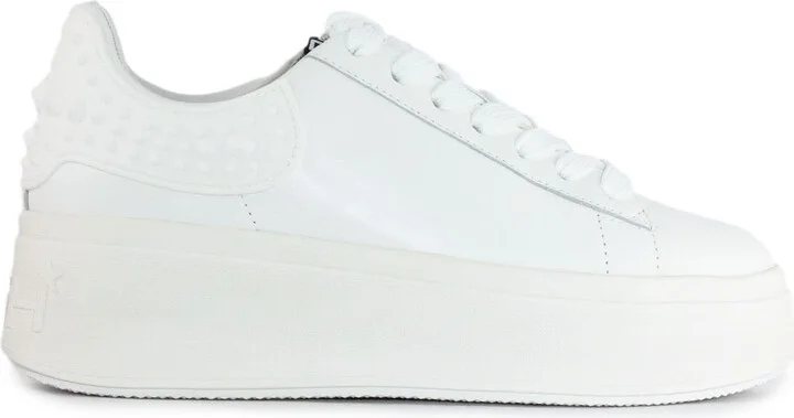 White Calf Leather Moby Sneakers - Image 3