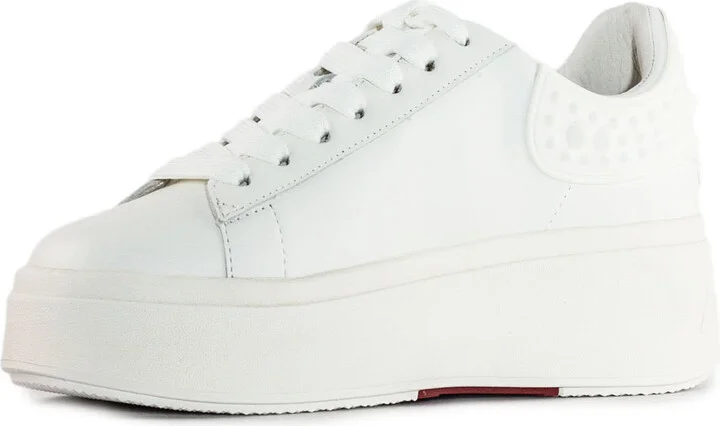 White Calf Leather Moby Sneakers