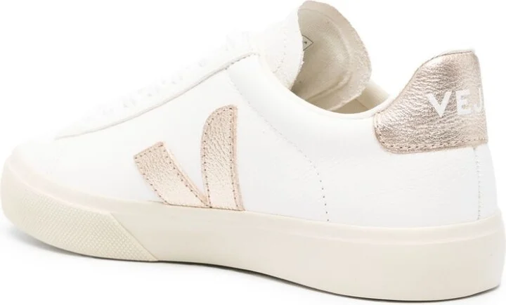 White Campo Leather Sneakers - Image 3
