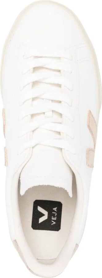 White Campo Leather Sneakers - Image 4