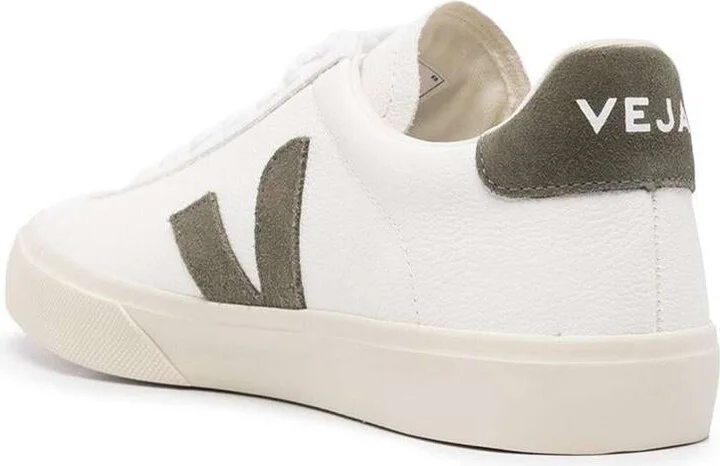 White 'Campo' Sneaker With Side Logos In Vegan Leather Man - Image 3
