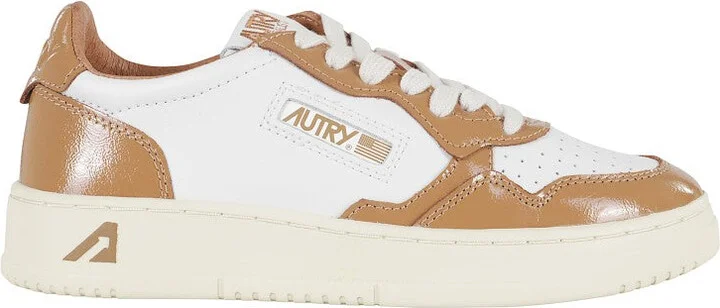 White/Caramel Medalist Low Women Sneakers