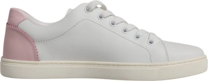 White Classic Calf Leather Sneakers Women's Shoes