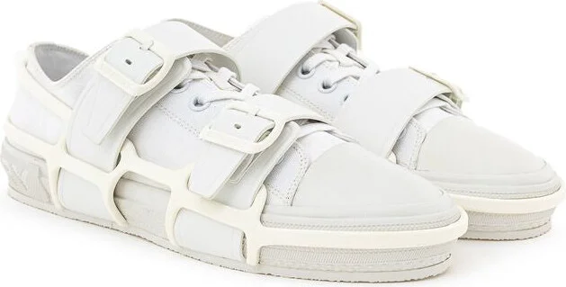 White Cotton Men's Sneaker - Image 2