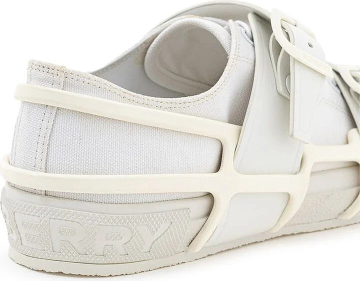 White Cotton Men's Sneaker - Image 4