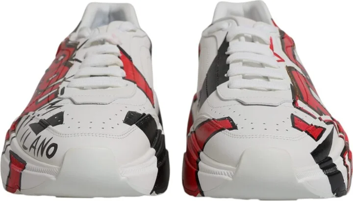 White Daymaster Hand Painted Sneakers Men's Shoes (Pre-Owned) - Image 2