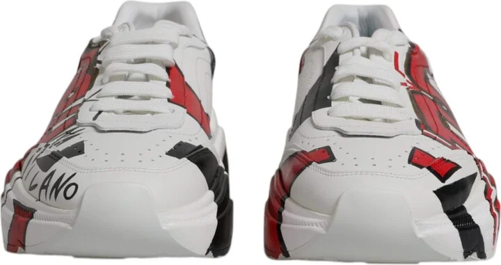White Daymaster Hand Painted Sneakers Men's Shoes (Pre-Owned) - Image 2