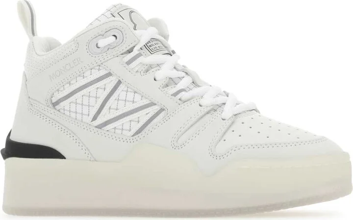White Fabric And Nubuk Pivot Sneakers - Image 2