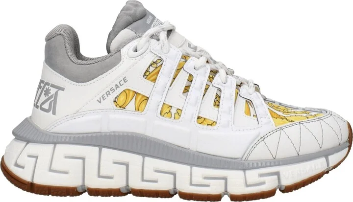White Fabric Athletic Women's Sneakers