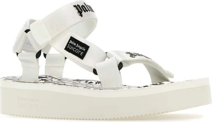 White Fabric Palm Angels X Suicoke Sandals - Image 2