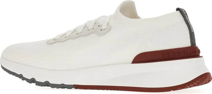 White Fabric Sneakers - Image 3